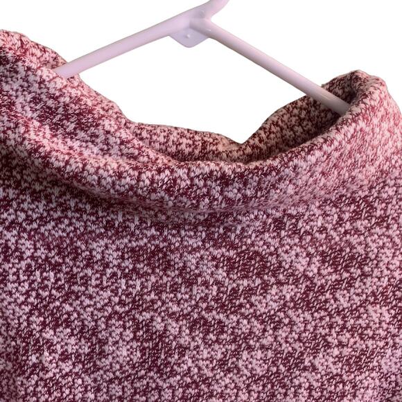 American Rag Red Burgundy Wine Oversized Sweater Open Back XS Cozy Cowl Neck - Picture 3 of 9